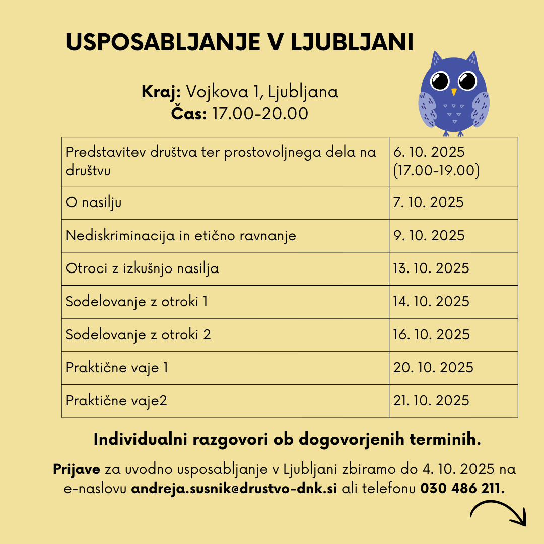 2025 usposabljanje LJ